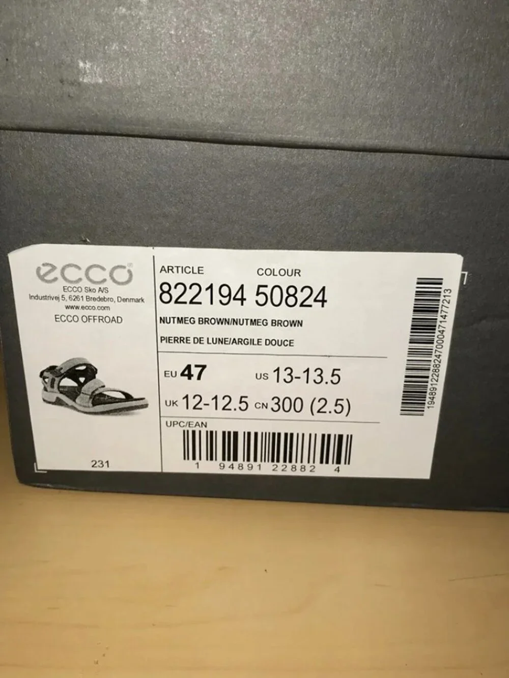 Men's ECCO Offroad Yucatan Coast Sandals Size 13-13.5